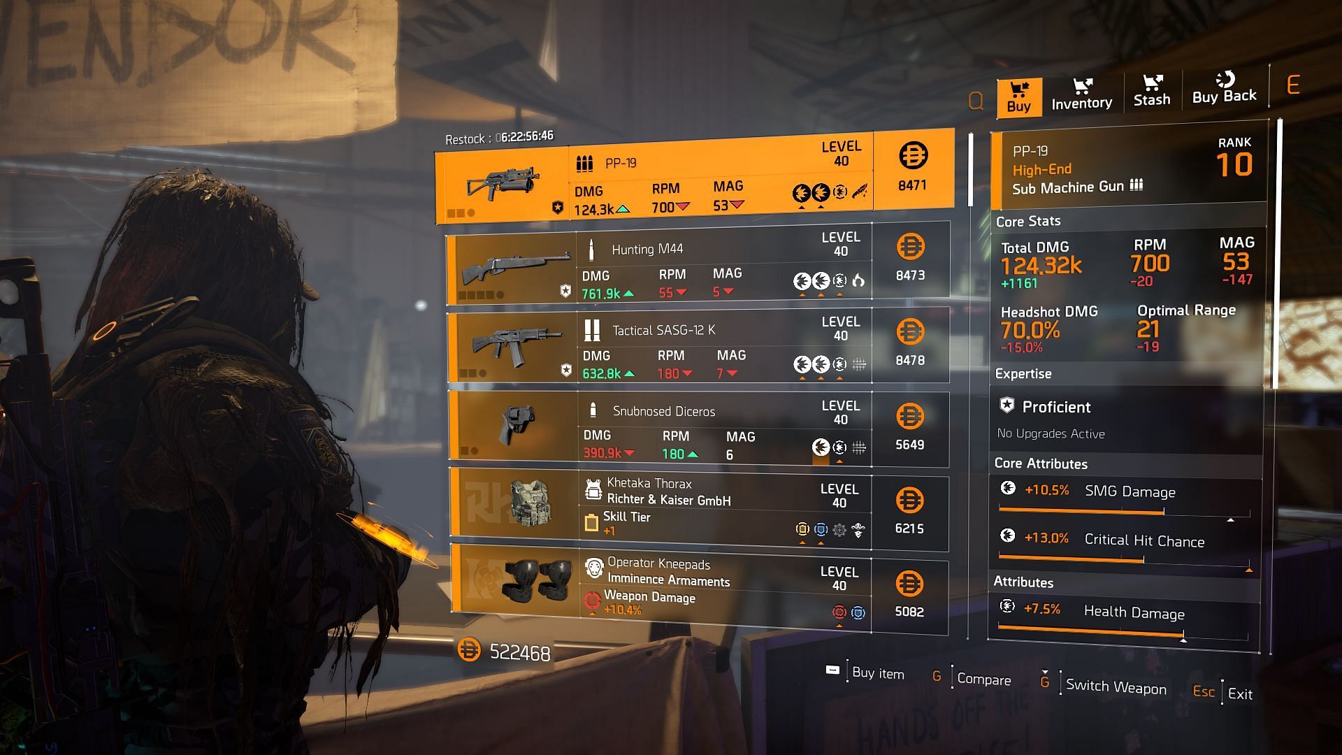 The Division 2 vendor at Haven Public Exchange (Image via Sportskeeda Gaming || Ubisoft)
